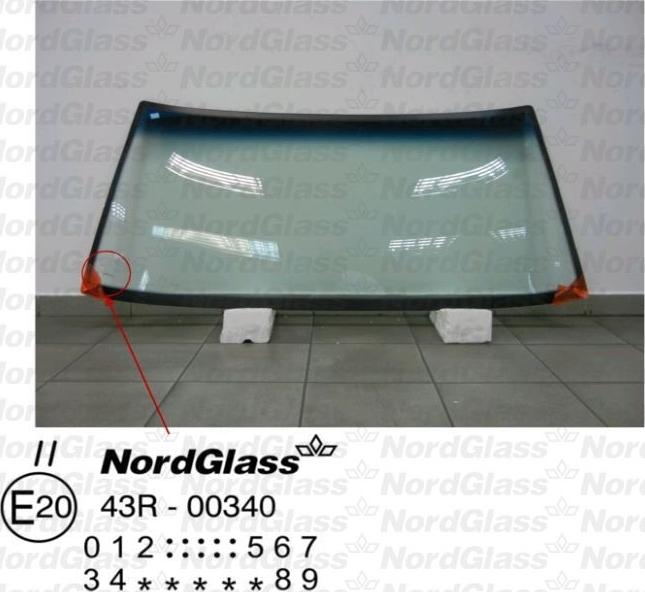 NordGlass 4043167 - Вітрове скло autocars.com.ua