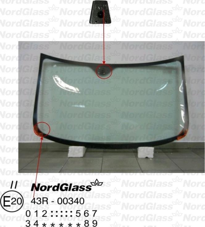 NordGlass 4043187 - Вітрове скло autocars.com.ua