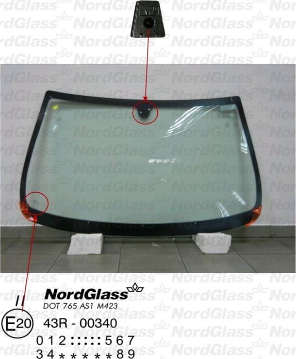 NordGlass 4043195 - Ветровое стекло avtokuzovplus.com.ua