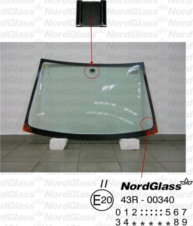 NordGlass 4043226 - Ветровое стекло avtokuzovplus.com.ua