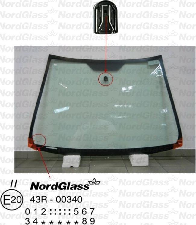 NordGlass 4043229 - Вітрове скло autocars.com.ua