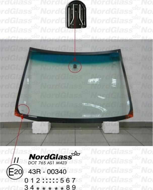 NordGlass 4043231 - Вітрове скло autocars.com.ua