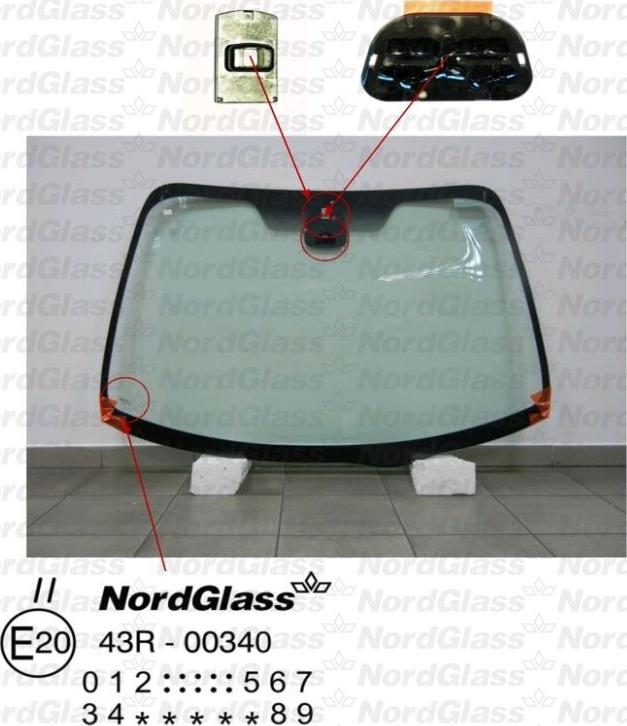 NordGlass 4043233 - Ветровое стекло avtokuzovplus.com.ua