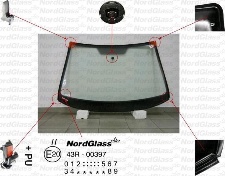 NordGlass 4043234 - Ветровое стекло avtokuzovplus.com.ua