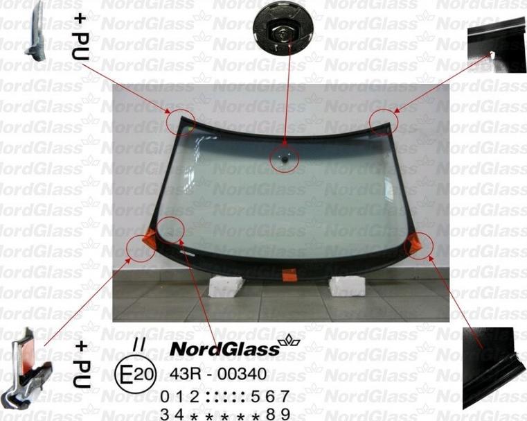 NordGlass 4043245 - Ветровое стекло avtokuzovplus.com.ua