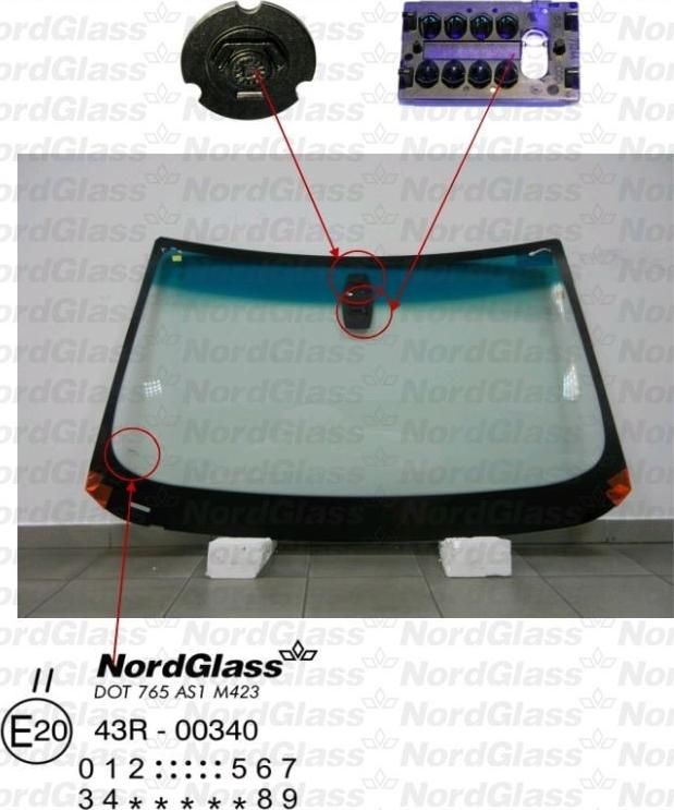 NordGlass 4043247 - Ветровое стекло avtokuzovplus.com.ua