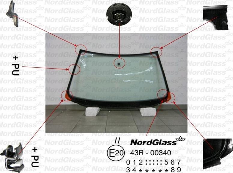 NordGlass 4043254 - Вітрове скло autocars.com.ua