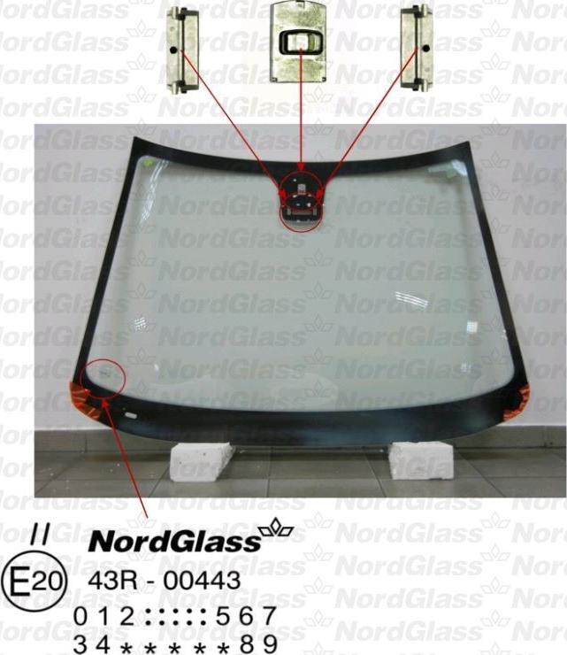 NordGlass 4043257 - Ветровое стекло avtokuzovplus.com.ua