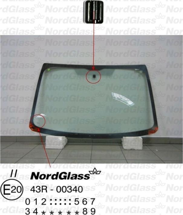 NordGlass 4043260 - Вітрове скло autocars.com.ua