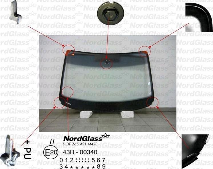 NordGlass 4043261 - Ветровое стекло avtokuzovplus.com.ua