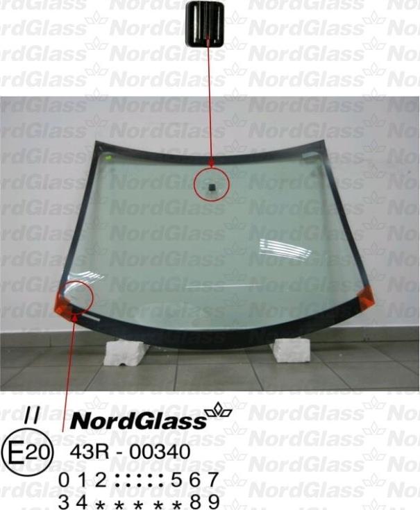 NordGlass 4043262 - Вітрове скло autocars.com.ua