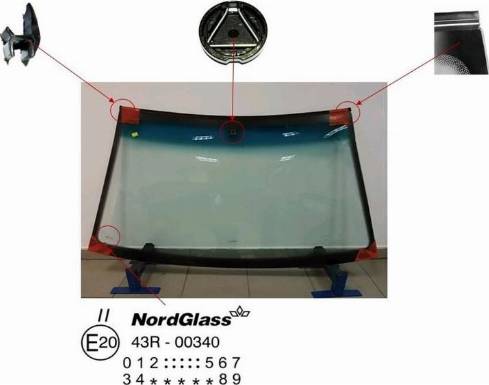 NordGlass 4043269 - Ветровое стекло avtokuzovplus.com.ua