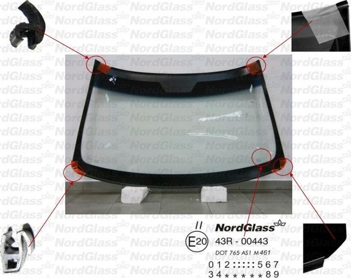 NordGlass 4043275 - Ветровое стекло avtokuzovplus.com.ua