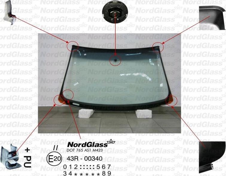 NordGlass 4043277 - Ветровое стекло avtokuzovplus.com.ua