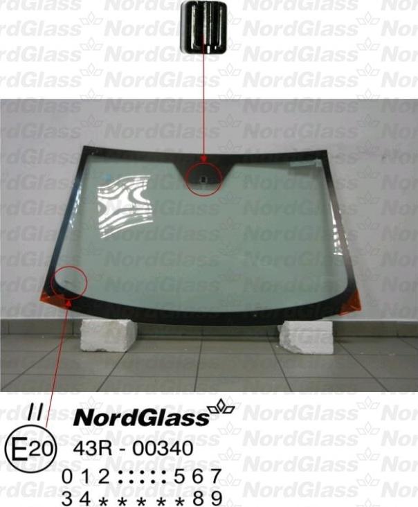 NordGlass 4043281 - Вітрове скло autocars.com.ua