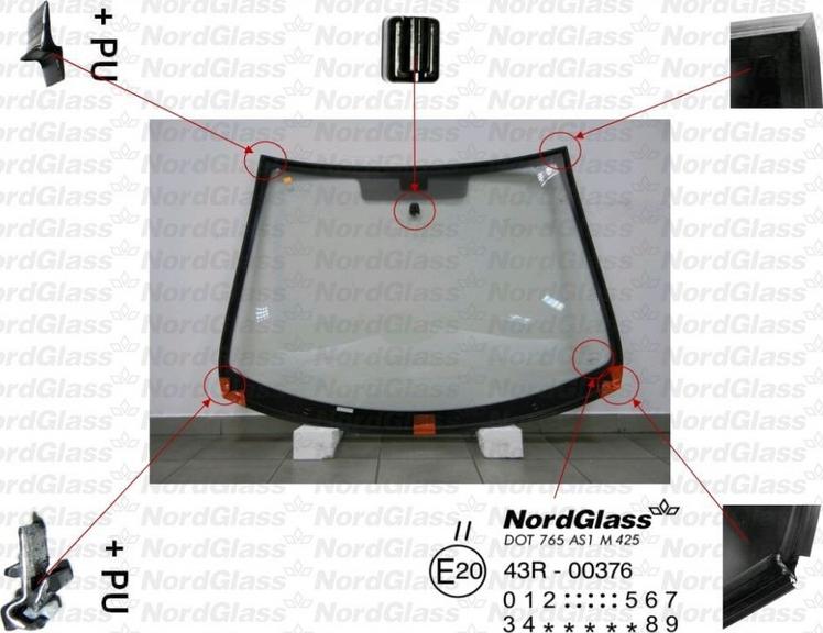 NordGlass 4043295 - Ветровое стекло avtokuzovplus.com.ua