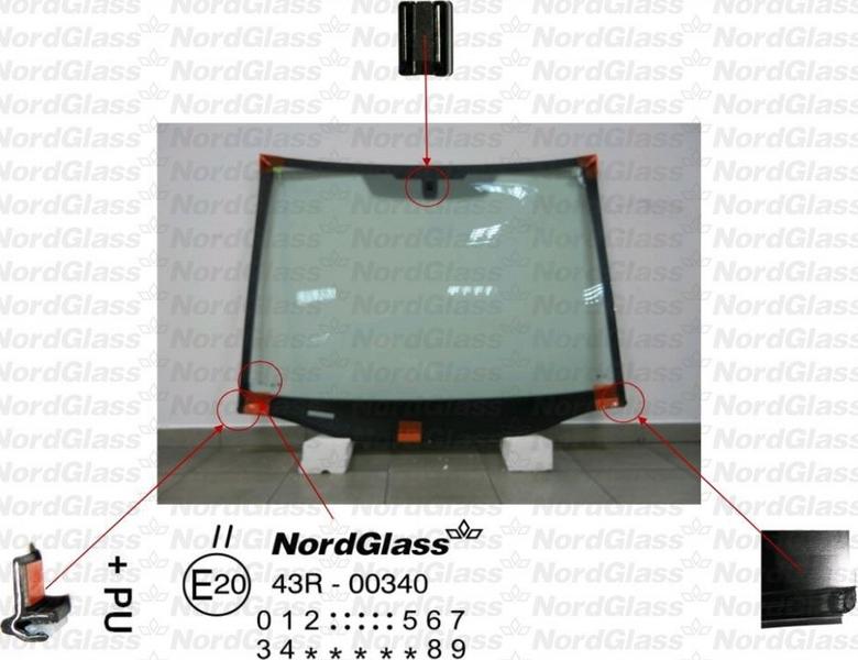 NordGlass 4043298 - Вітрове скло autocars.com.ua