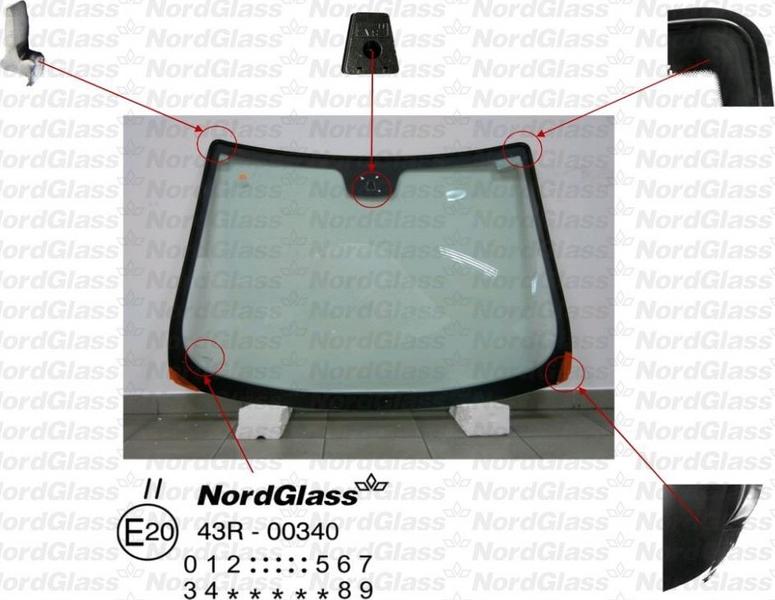 NordGlass 4043301 - Ветровое стекло avtokuzovplus.com.ua