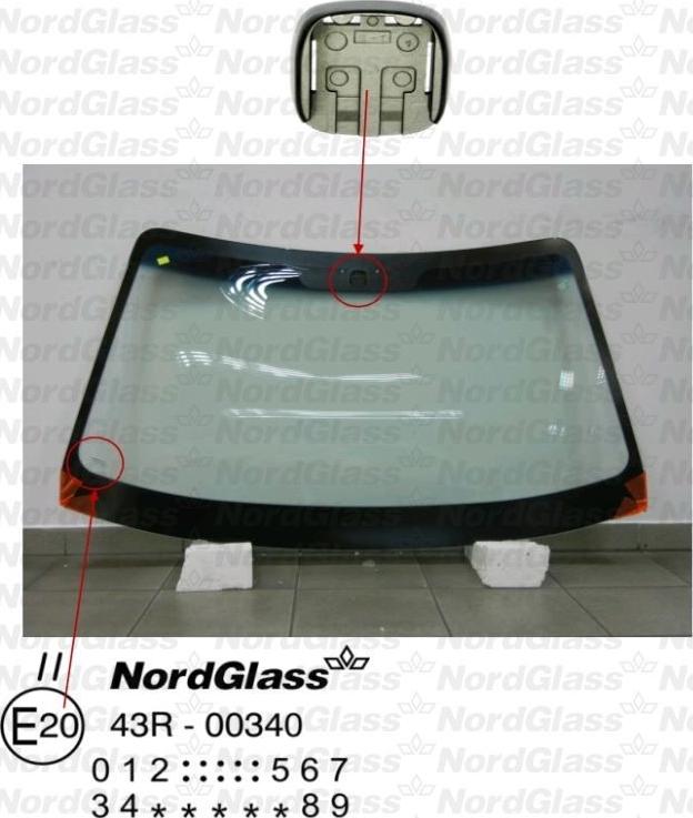 NordGlass 4043303 - Вітрове скло autocars.com.ua