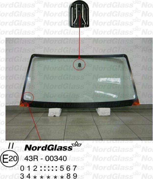 NordGlass 4043307 - Вітрове скло autocars.com.ua