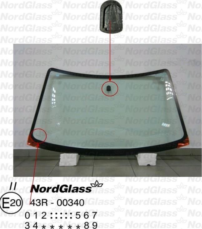 NordGlass 4043310 - Ветровое стекло avtokuzovplus.com.ua