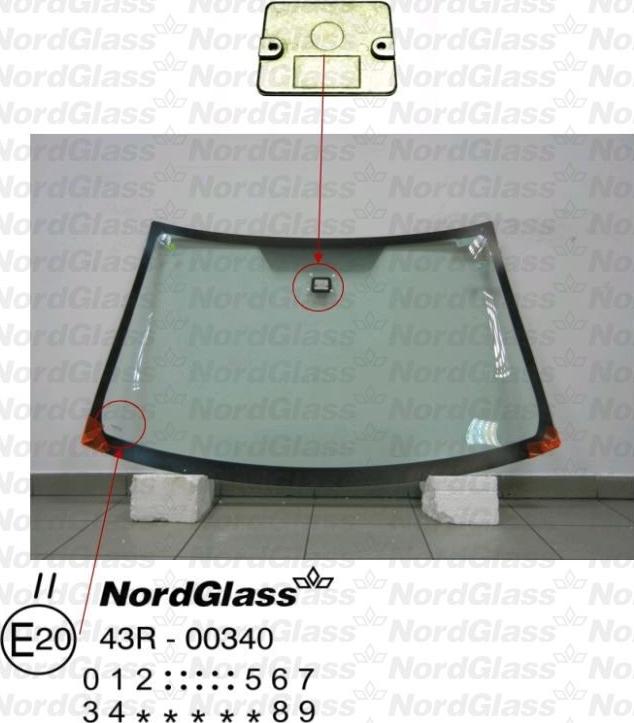 NordGlass 4043312 - Вітрове скло autocars.com.ua