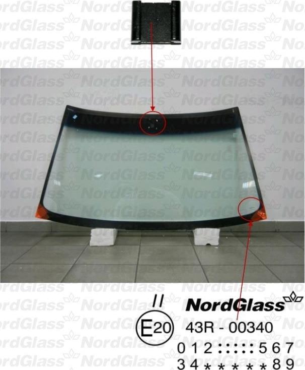 NordGlass 4043313 - Вітрове скло autocars.com.ua