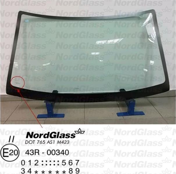 NordGlass 4043314 - Ветровое стекло avtokuzovplus.com.ua