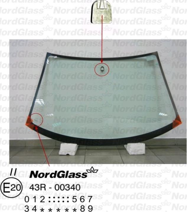 NordGlass 4043318 - Вітрове скло autocars.com.ua