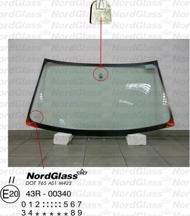 NordGlass 4043319 - Ветровое стекло avtokuzovplus.com.ua