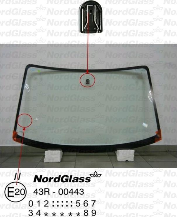 NordGlass 4043320 - Вітрове скло autocars.com.ua