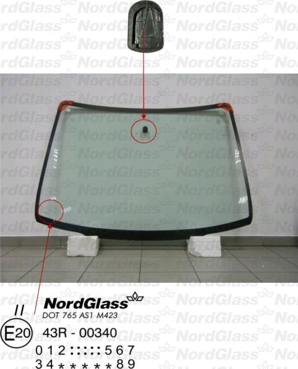 NordGlass 4043325 - Ветровое стекло avtokuzovplus.com.ua