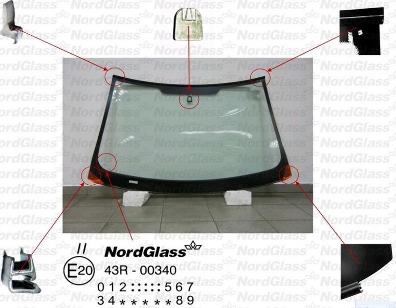 NordGlass 4043330 - Вітрове скло autocars.com.ua