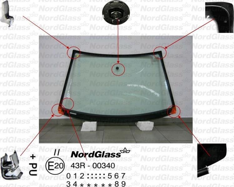 NordGlass 4043334 - Ветровое стекло avtokuzovplus.com.ua