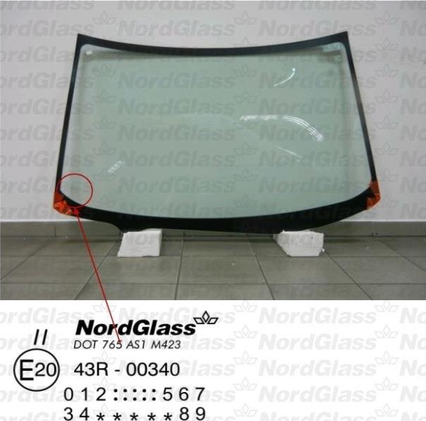 NordGlass 4043337 - Ветровое стекло avtokuzovplus.com.ua