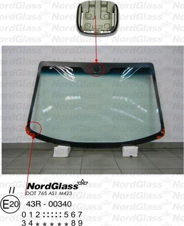 NordGlass 4043346 - Ветровое стекло avtokuzovplus.com.ua