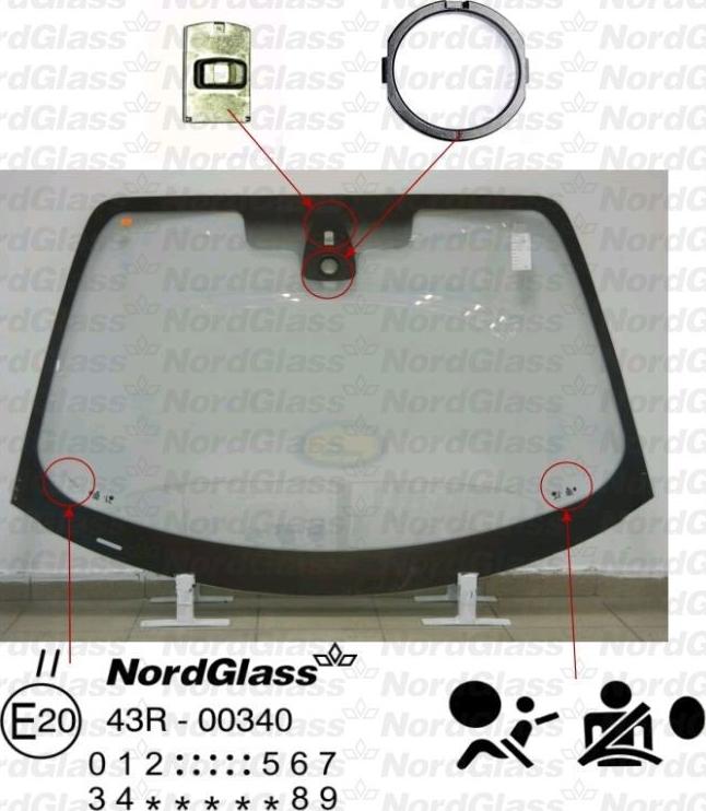 NordGlass 4043350 - Ветровое стекло avtokuzovplus.com.ua