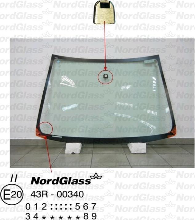 NordGlass 4043351 - Вітрове скло autocars.com.ua