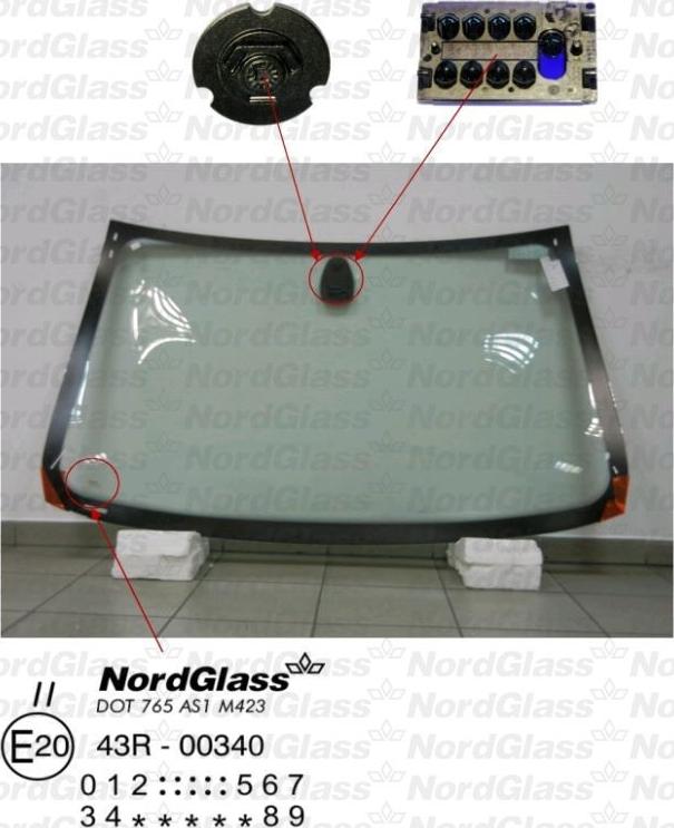 NordGlass 4043359 - Вітрове скло autocars.com.ua