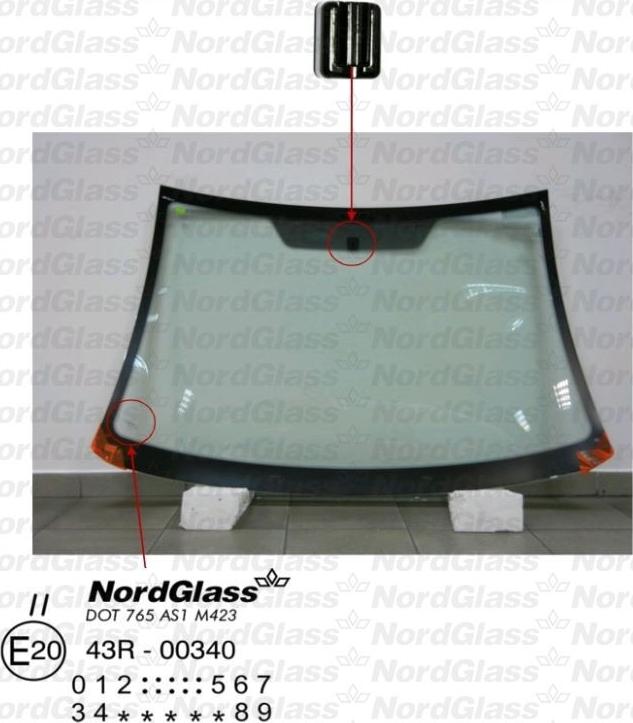 NordGlass 4043362 - Ветровое стекло avtokuzovplus.com.ua