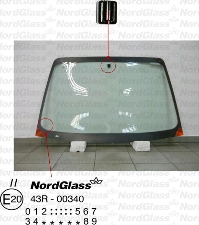 NordGlass 4043363 - Вітрове скло autocars.com.ua