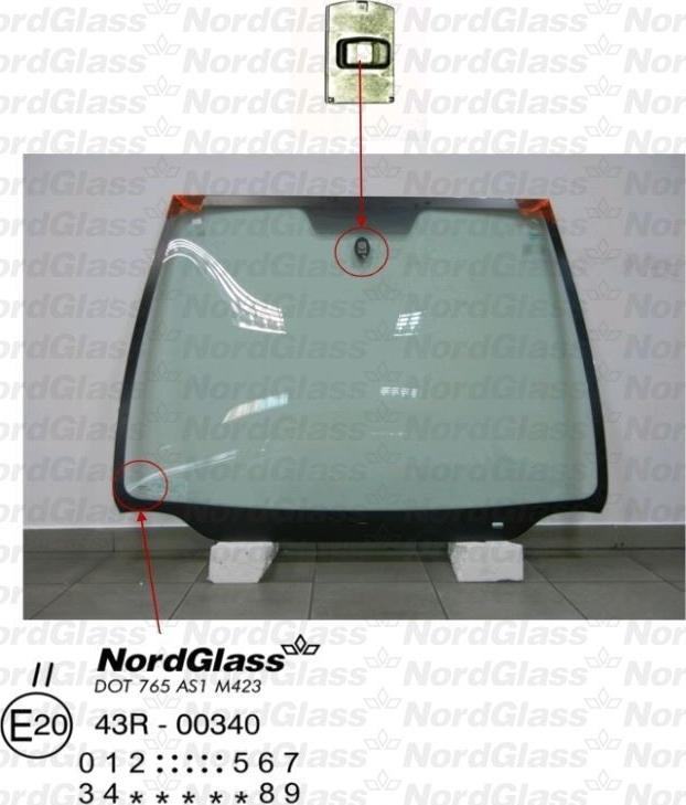 NordGlass 4043364 - Вітрове скло autocars.com.ua