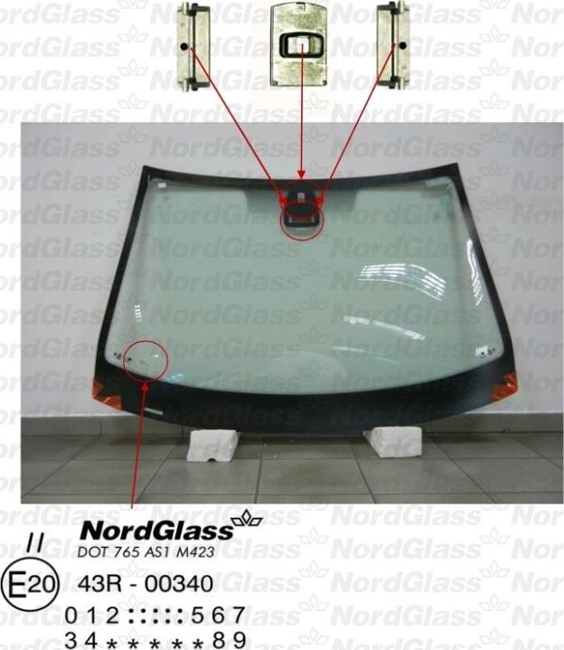NordGlass 4043369 - Вітрове скло autocars.com.ua