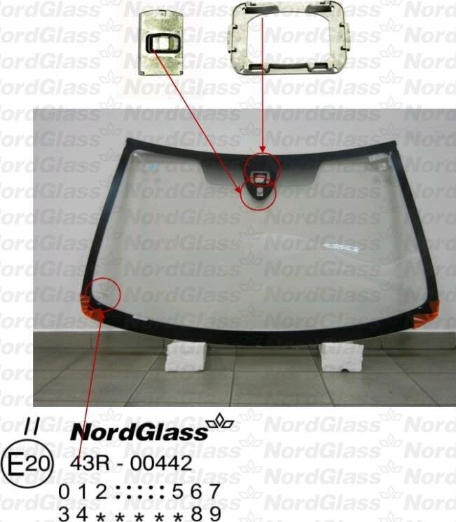 NordGlass 4043372 - Вітрове скло autocars.com.ua