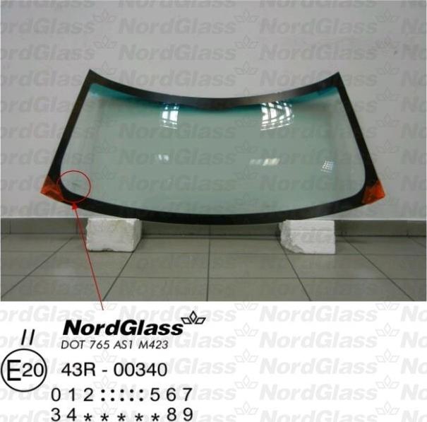 NordGlass 4043379 - Вітрове скло autocars.com.ua