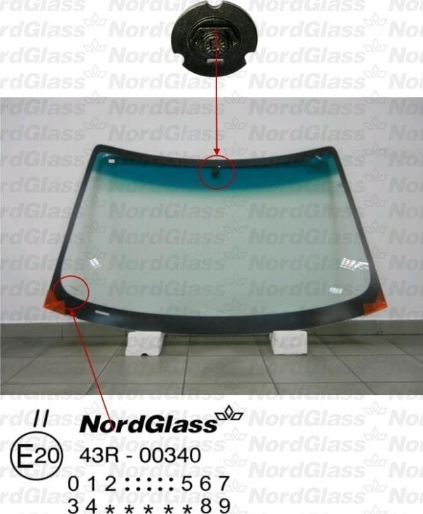 NordGlass 4043380 - Вітрове скло autocars.com.ua