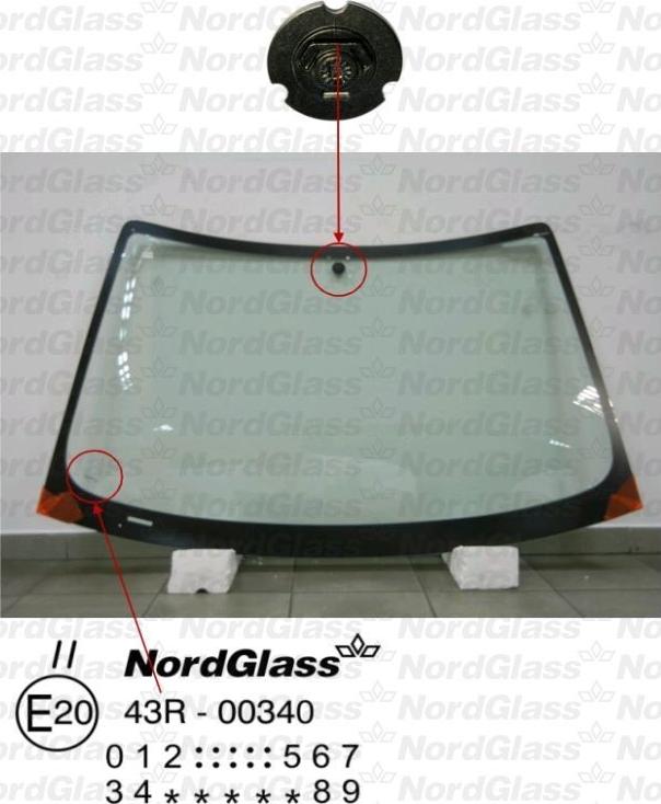 NordGlass 4043381 - Вітрове скло autocars.com.ua