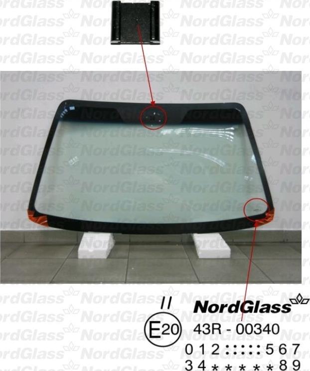 NordGlass 4043382 - Вітрове скло autocars.com.ua