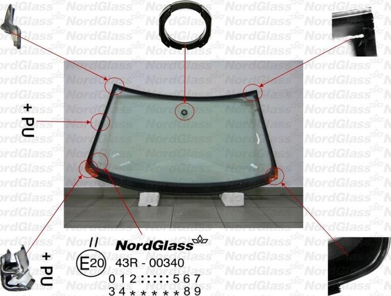 NordGlass 4043388 - Вітрове скло autocars.com.ua