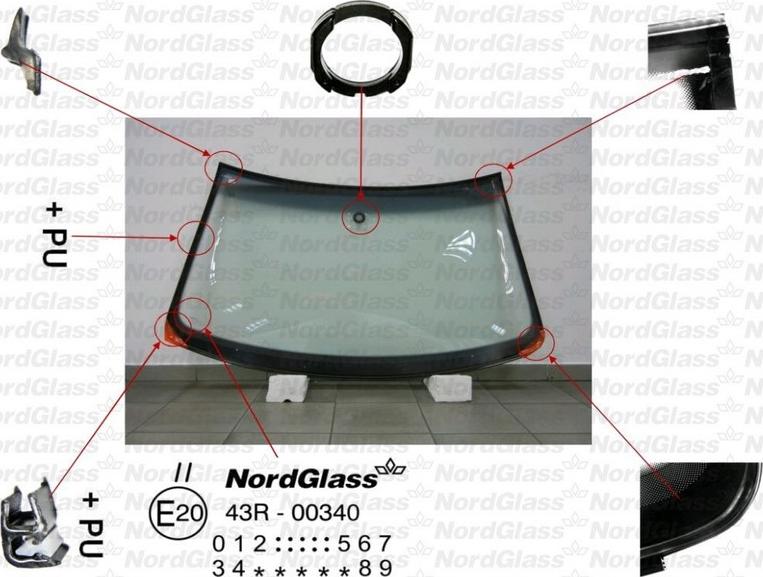 NordGlass 4043389 - Ветровое стекло avtokuzovplus.com.ua
